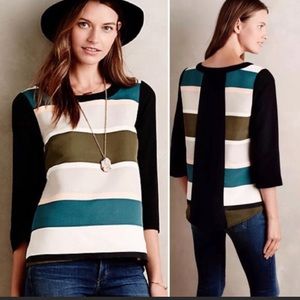 Anthropologie beautiful striped top from Troubadour | Sz 2
